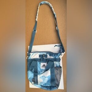 Adidas Blue and White Crossbody Bag